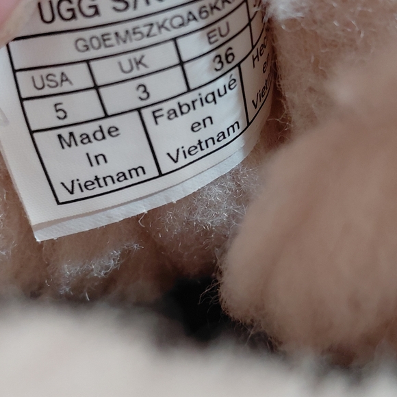 UGG Women's MIni Bailey Bow Sparkle Gold Glitter Boots Size 5 - Picture 8 of 8